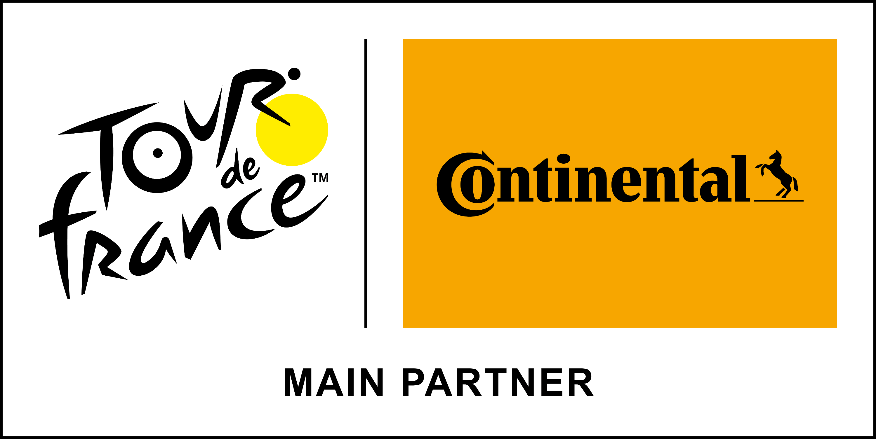 logo continental et logo A.S.O. Tour de France