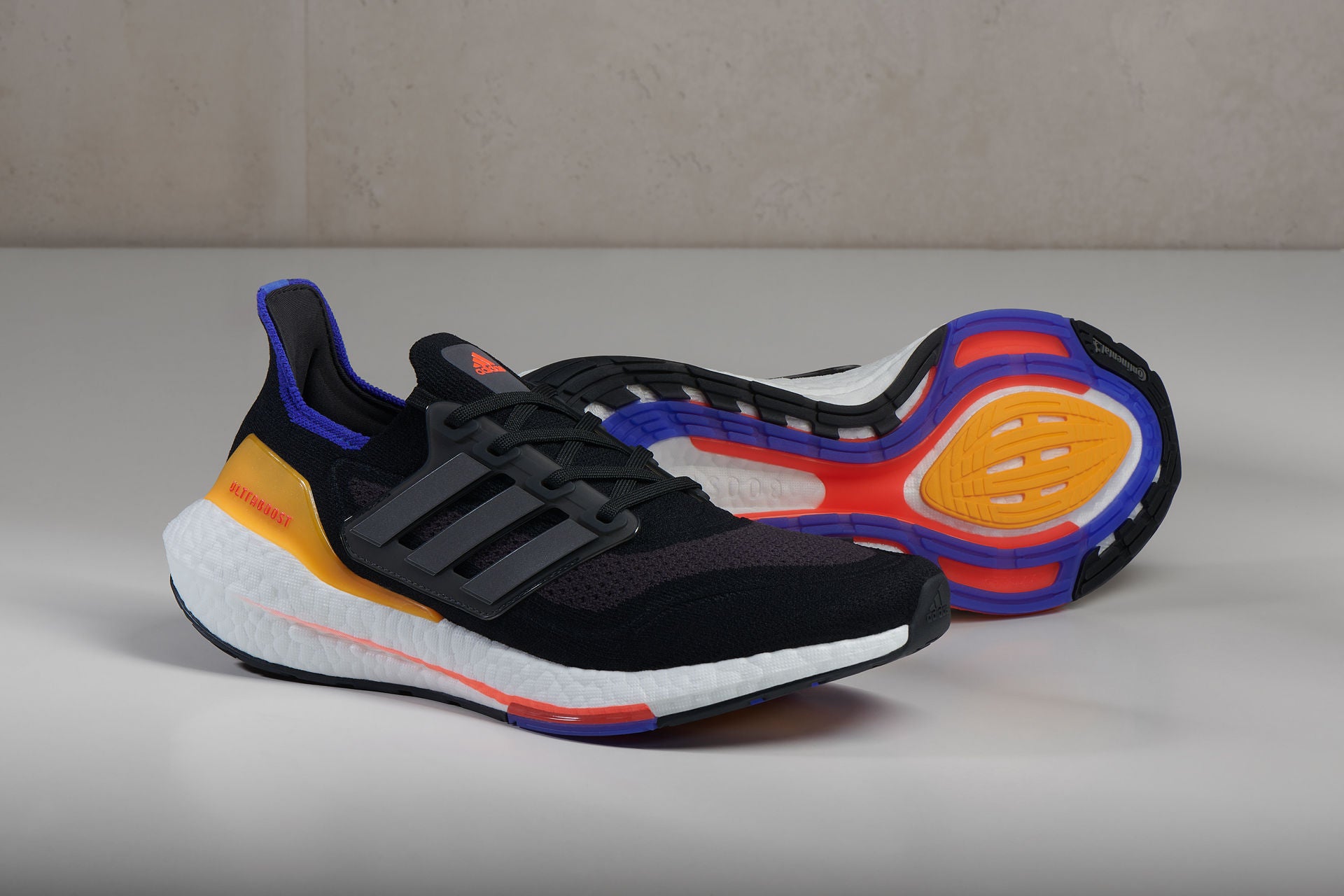 Adidas Ultraboost running shoes.