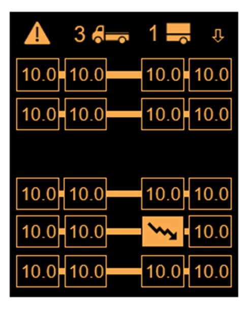 The ContiPressureCheck system continuously measures the pressure and temperature of all tires on your vehicle - even when you are driving.