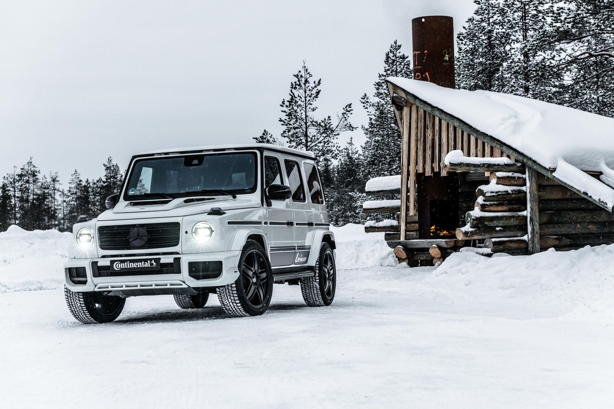 Widest tires in the test: the Lorinser G Modell with the 275/45R22 WinterContact™ TS 850 P.