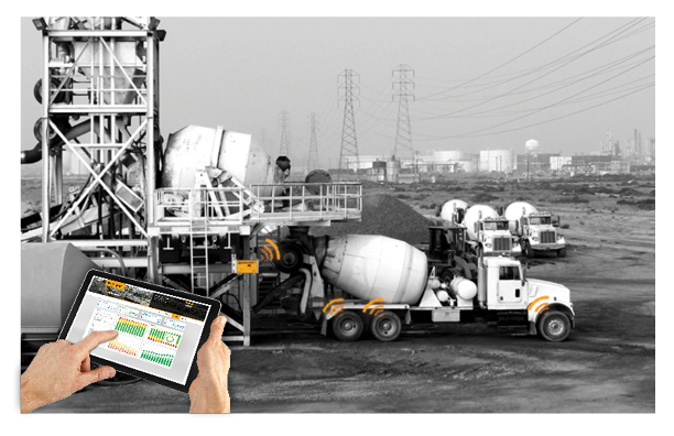 Diagram of ContiConnect® Yard tire pressure monitoring system (TPMS) platform for commercial fleets