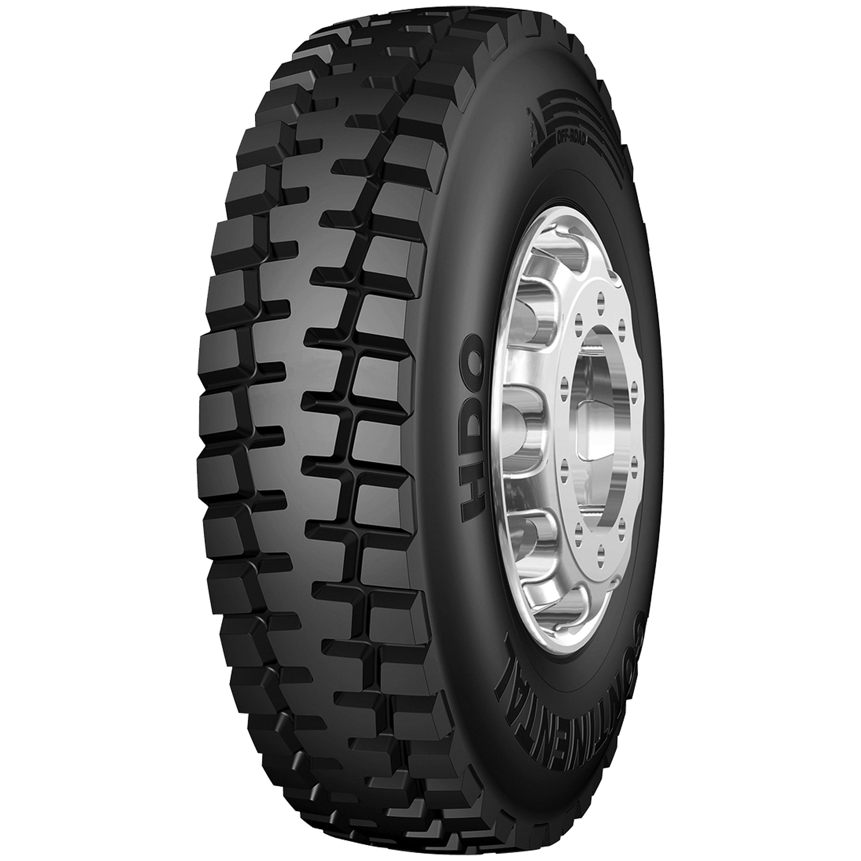 HDO tire product picture - 30 degree view. 