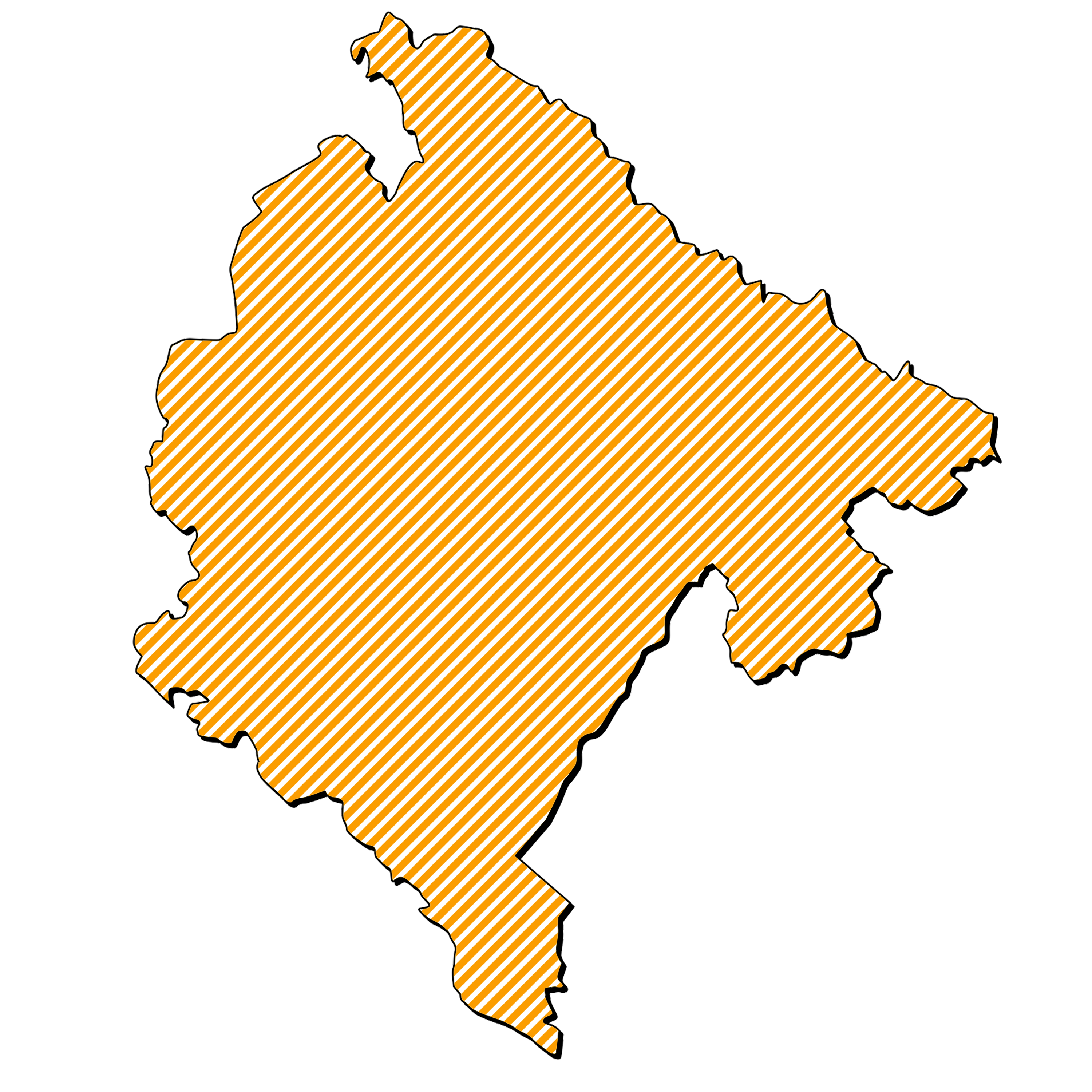 Map of Montenegro