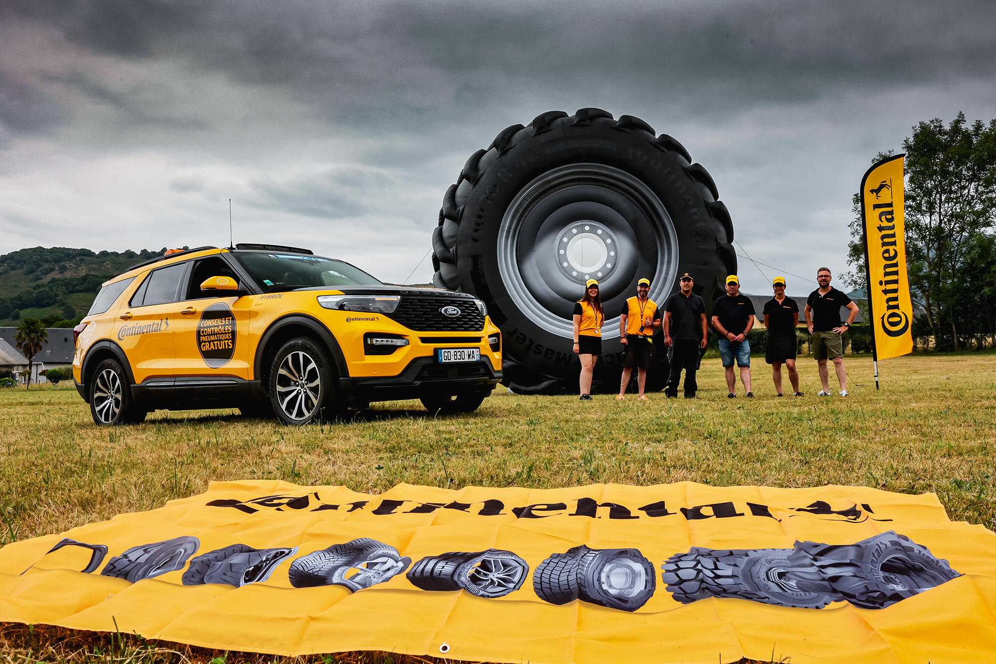 Attractive agriculture activations on the Tour de France. 