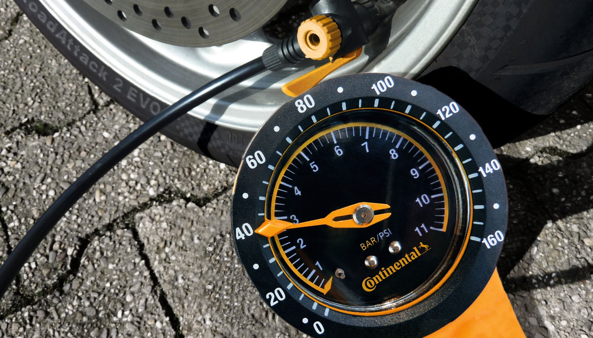 Regulary checks of the tire pressure are mandatory