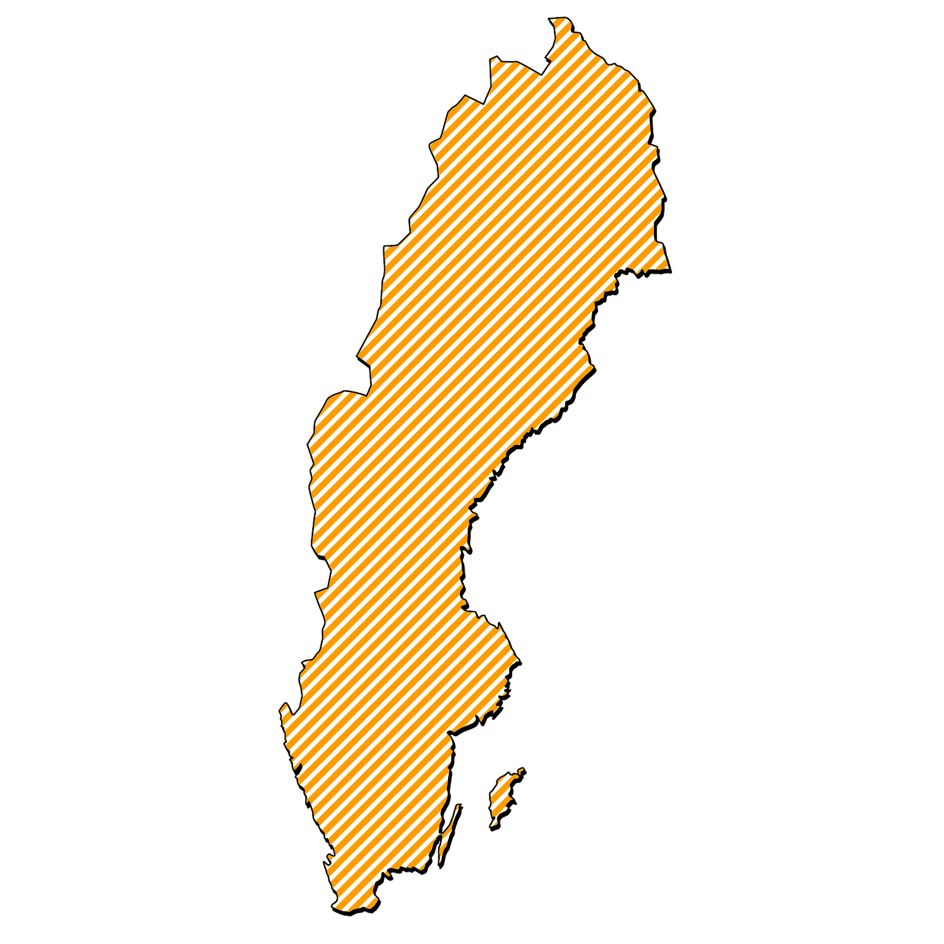 Map of Sweden