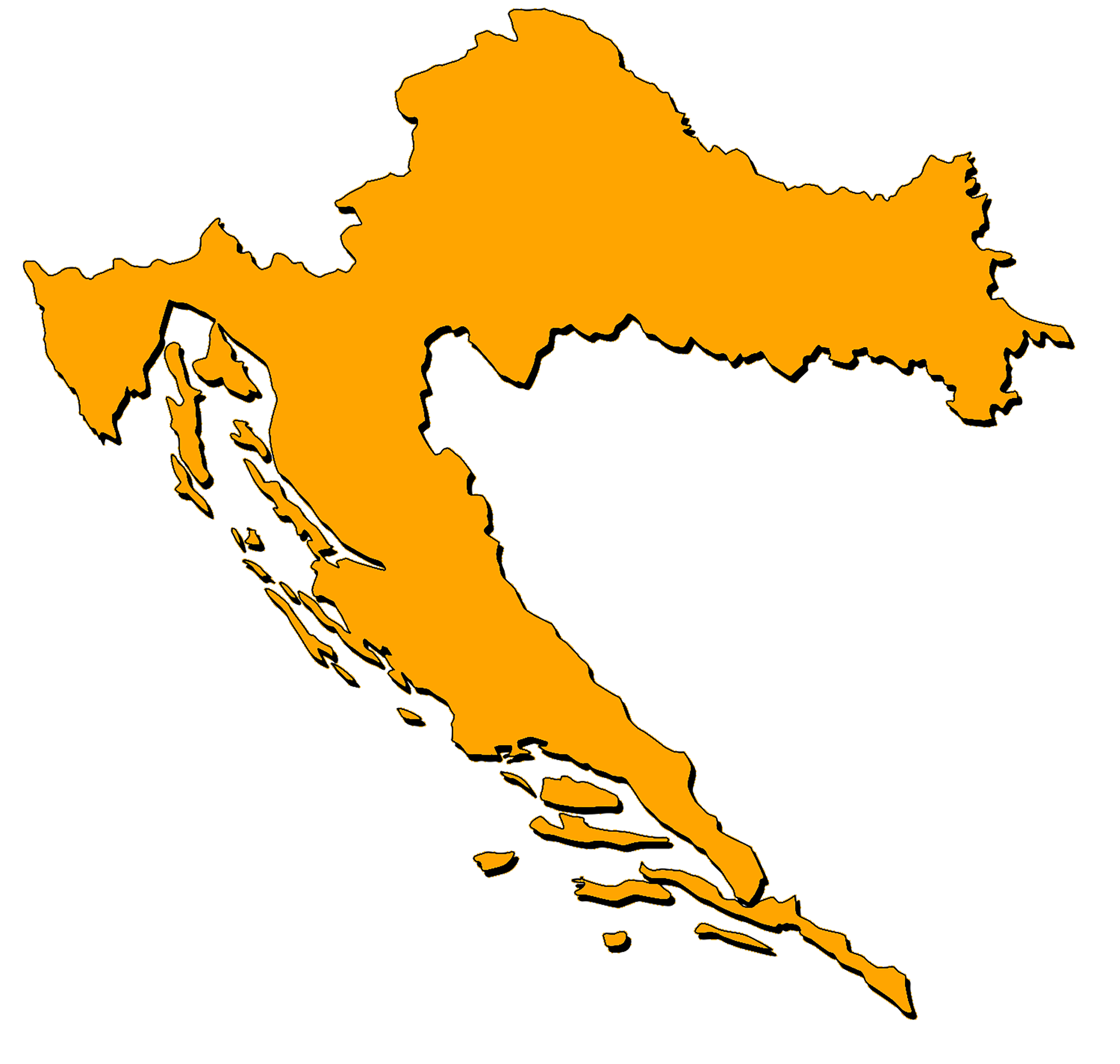 Map of Croatia